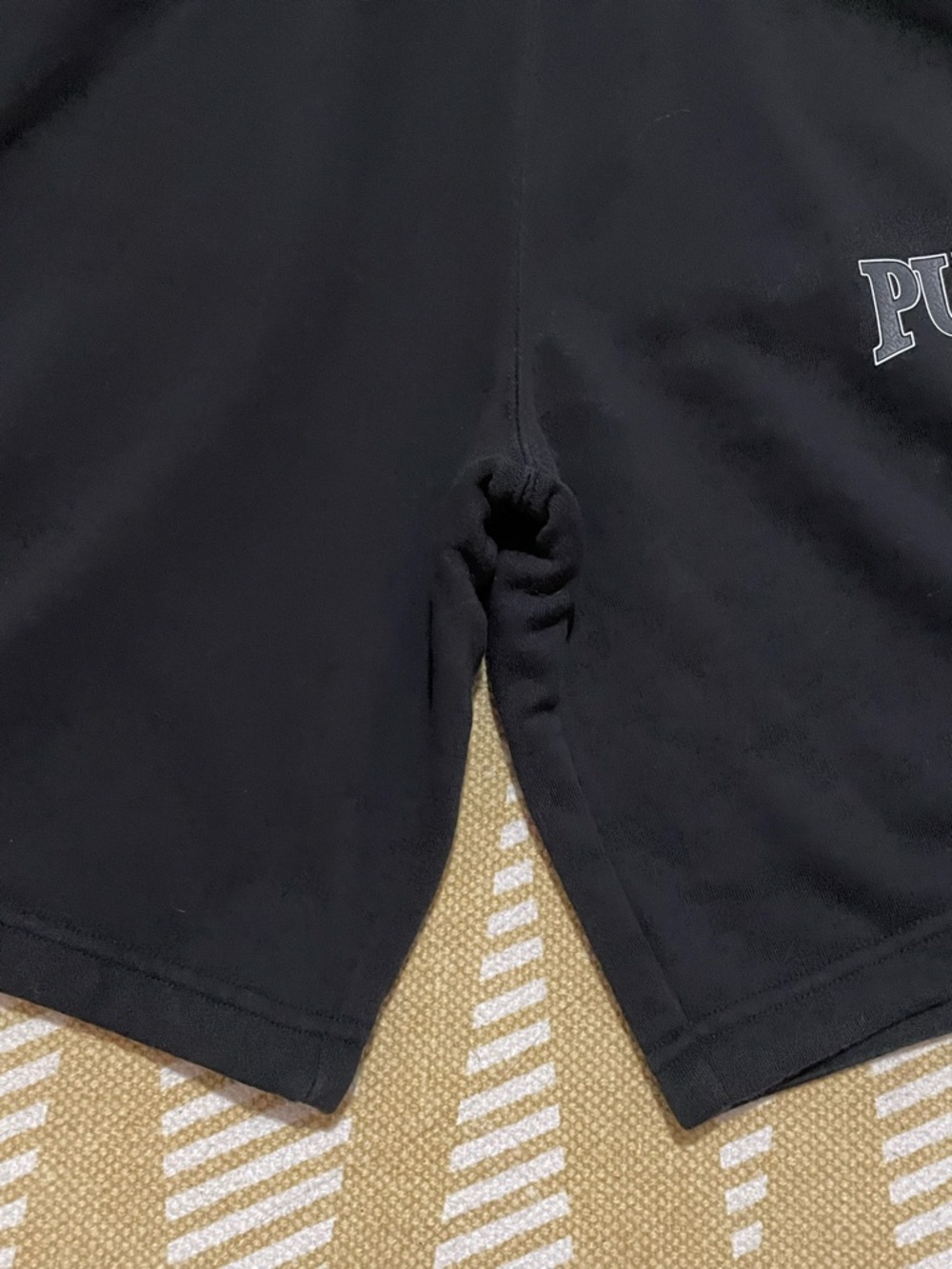Puma Black Athletic Shorts with Contrast Stripe Waistband – Small EUC - Picture 5 of 14